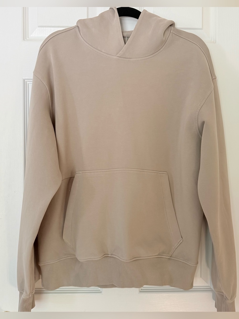 Abercrombie YPB neoKNIT MAX Pullover Hoodie Tan Oversized Unisex Sz M